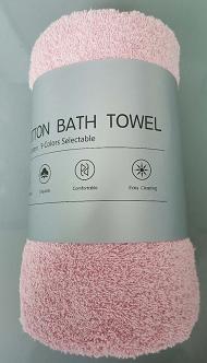 Bath Towel-Light Pink PP+ PE Length 70 * Width 140 cm