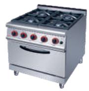 4-Burner Gas Range with Oven 700×700×(850+ 70)mm
