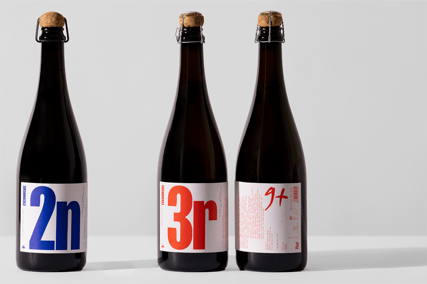 brand identity catalunya naming natural wine  numbers Packaging typography   visual identity wine label Wine packaging design