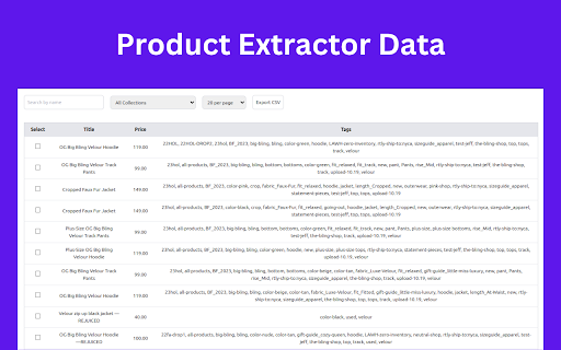 Woocommerce Product Extractor