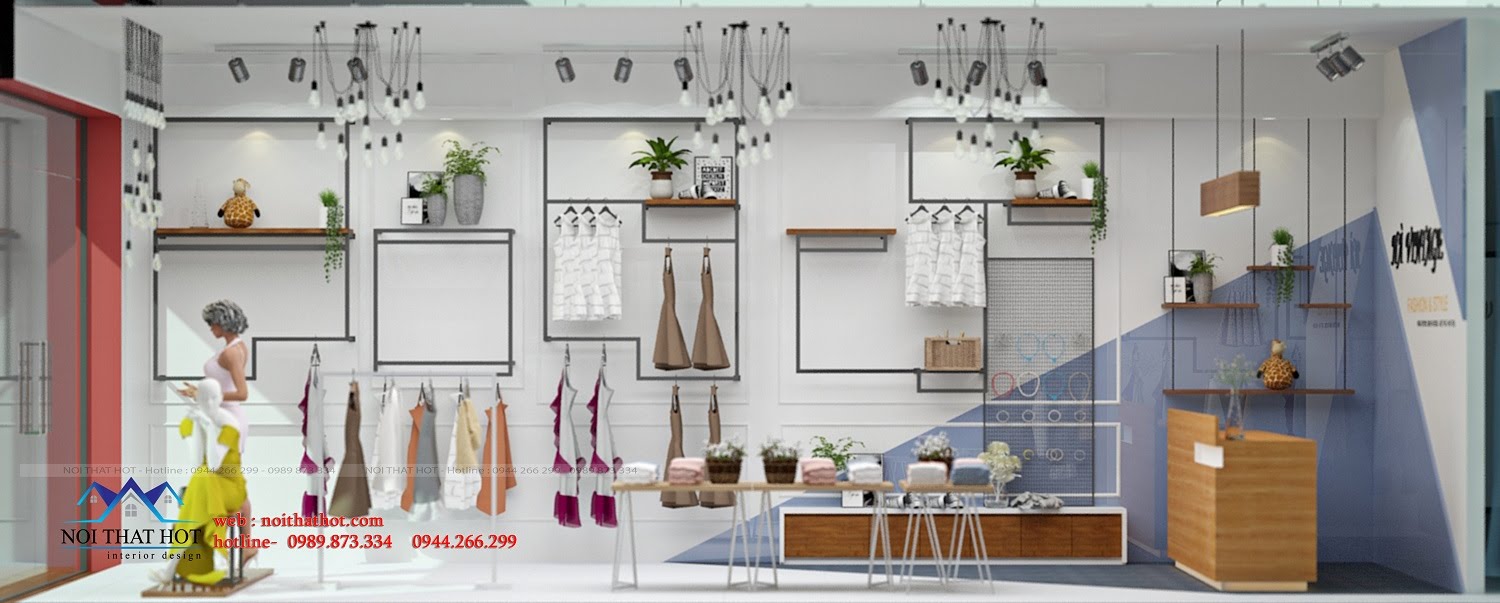 thiết kế shop thời trang nữ hiện đại