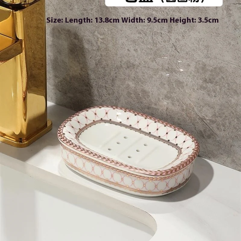 Jabonera cerámica Creative Washstand para baño, diseño moderno, elegante y funcional. Mantén tu jabón seco y tu baño limpio.