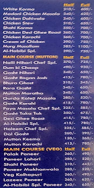 Al Habibi Kepsa Dhaba menu 3