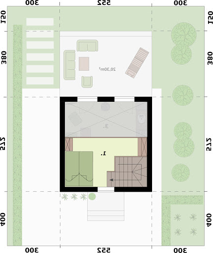 Lido 2 C dom mieszkalny, całoroczny z antresolą - Rzut poddasza