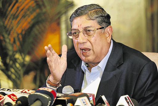 MONEY TALKS: As president of the Board of Control for Cricket in India Narayanaswami Srinivasan controls more than 70% of the revenue that flows into the world game. He is set to become even more influential