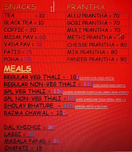 Prantha-House menu 2