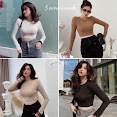 A14 - Áo Croptop Tay Dài Cổ Tròn Nữ Sammivnxkáo Thun Croptop Nữ Dài Tay Cổ Tròn Chất Len Zip Hàn Chuẩn Loại 1{Free Ship}