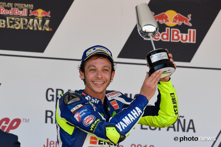 Valentino Rossi atteint un beau total !