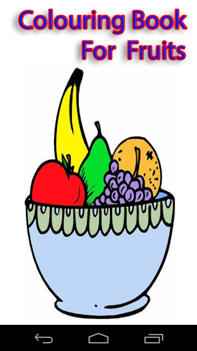 Colouring Book For Fruits