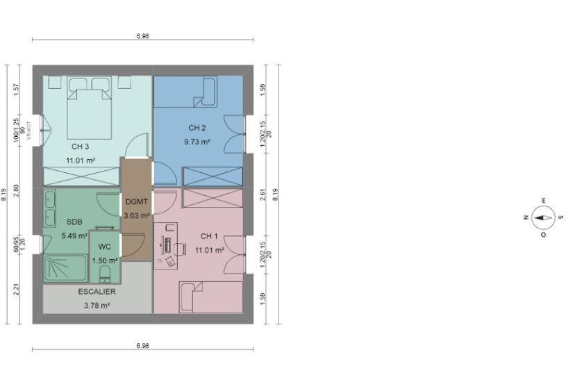  Vente Terrain + Maison - Terrain : 500m² - Maison : 93m² à Tourves (83170) 