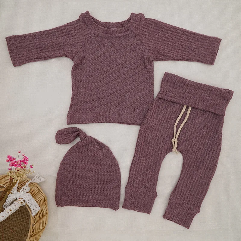INS Spoljna Trgovina Korejski Super Topao Zimski Set za Bebe, Vafli Dugih Rukava i Pantalone, Jesen i Zima, Dečiji Komplet za Dnevnu Odeću
