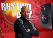 Rhythm City actor, Mduduzi Mabaso at Sasani Studios in Johannesburg.