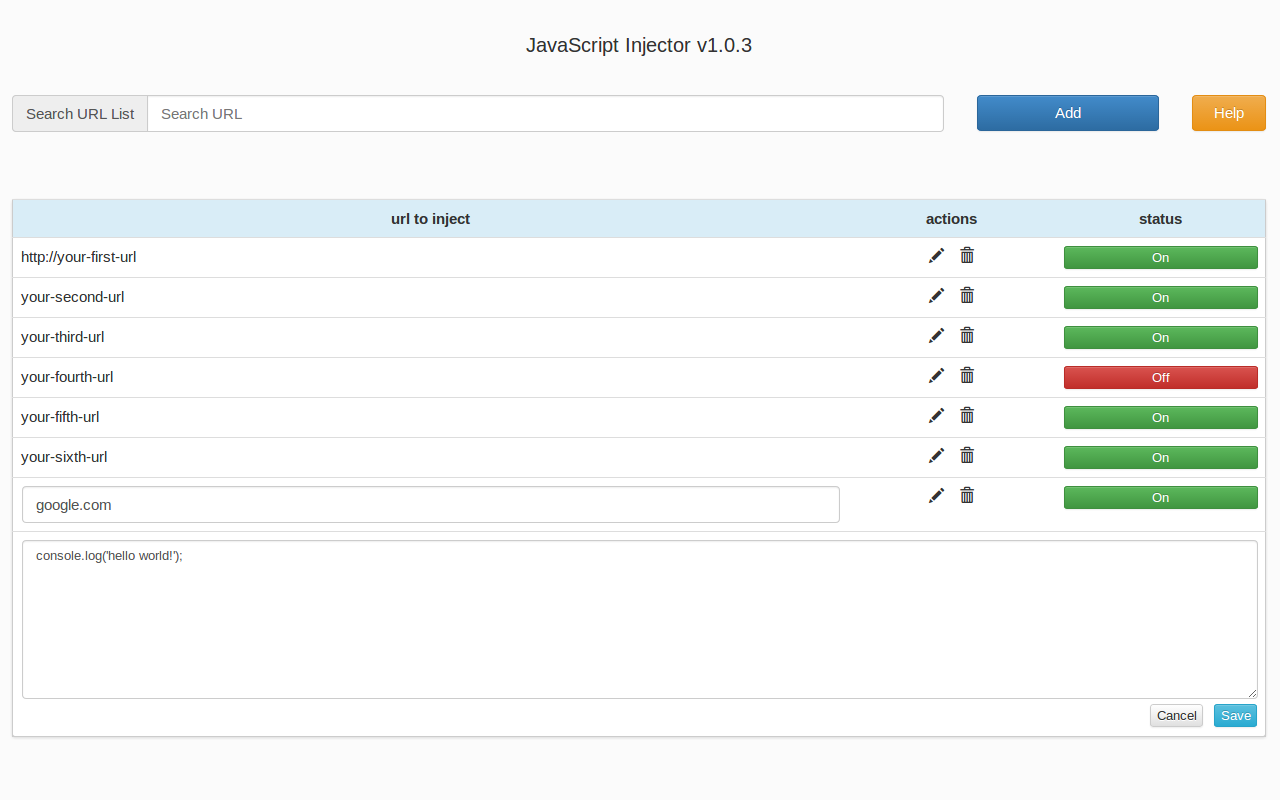 JavaScript Injector Preview image 1