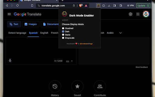 Dark Mode Enabler