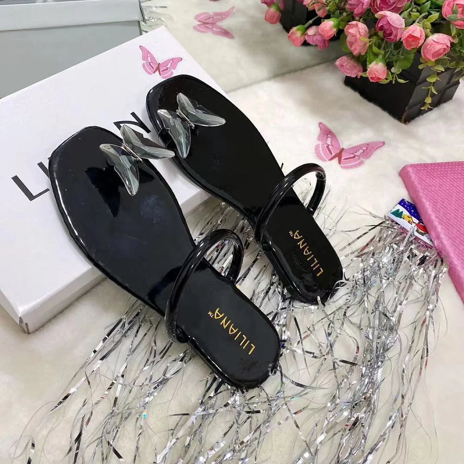 Fashion Butterfly Casual Flip-flop Sandals for Women Comfortable and Stylish Summer Footwear Perfect for Beach and Every