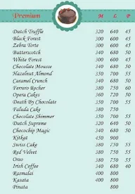 Cake Gallery menu 1