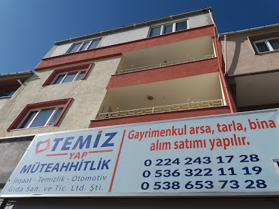 Temiz Yap Müteahhitlik İnşaat- Temizlik-Otomotiv Gıda San. Ve Tic.Ltd.Şti.