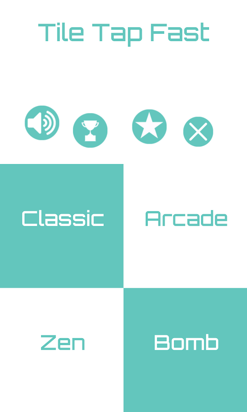 Android application Tile Tap Fast screenshort