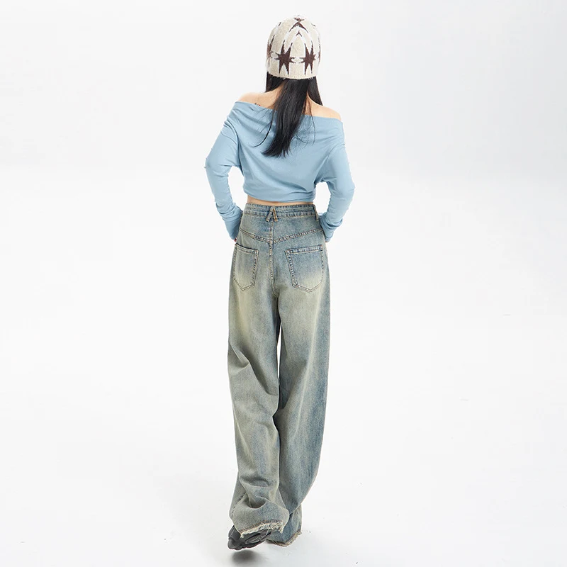 Jeans Américains Usés pour Femmes