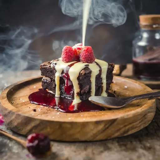 Hot Raspberry White Chocolate Brownie