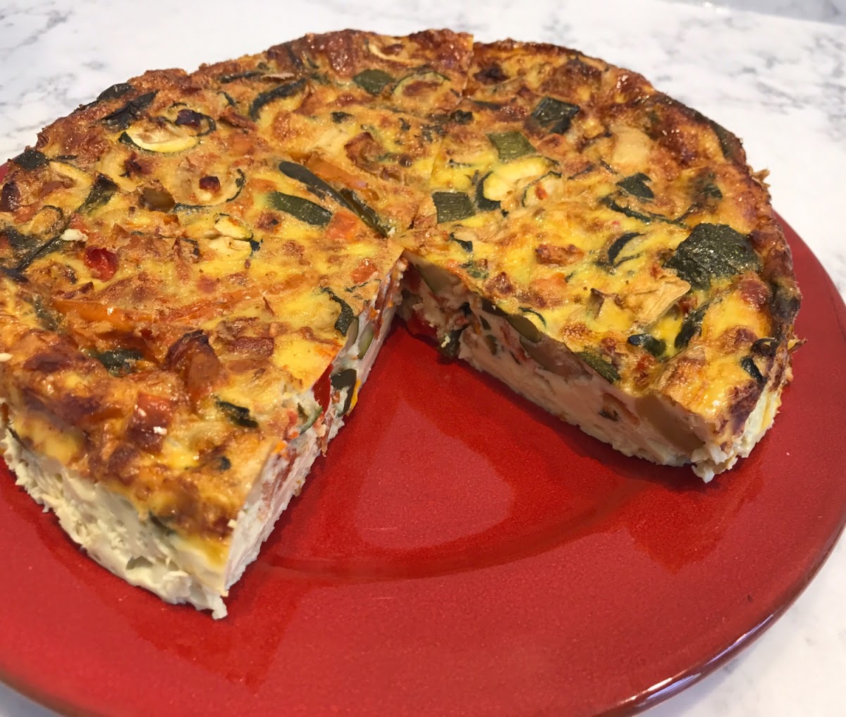 Mixed vegetable frittata