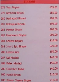 Shri Ram menu 5