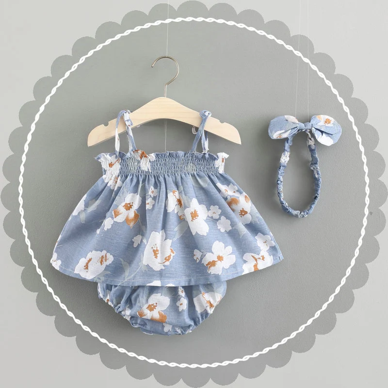 Robe princesse coréenne d'été pour bébé Jupe bébé Ensemble robe fille Idéal pour l'été, léger et confortable Parfait pour les occasions spéciales et le quotidien