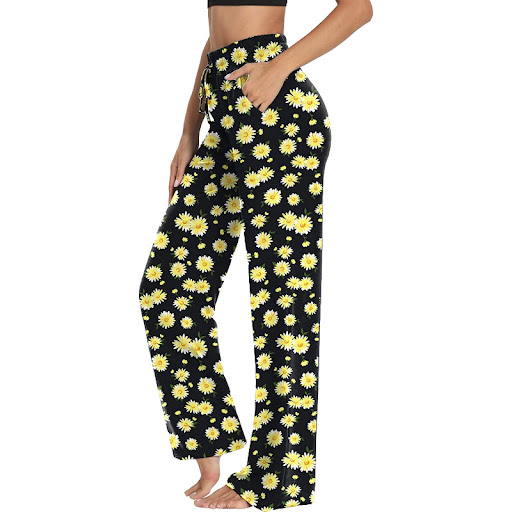 Title 2, New Style Ladies Trousers, Printed Lace Up Yoga...