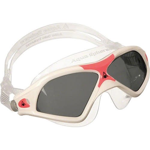 Aqua Sphere Seal XP2 Lady Goggles: White/Coral with Smoke Lens