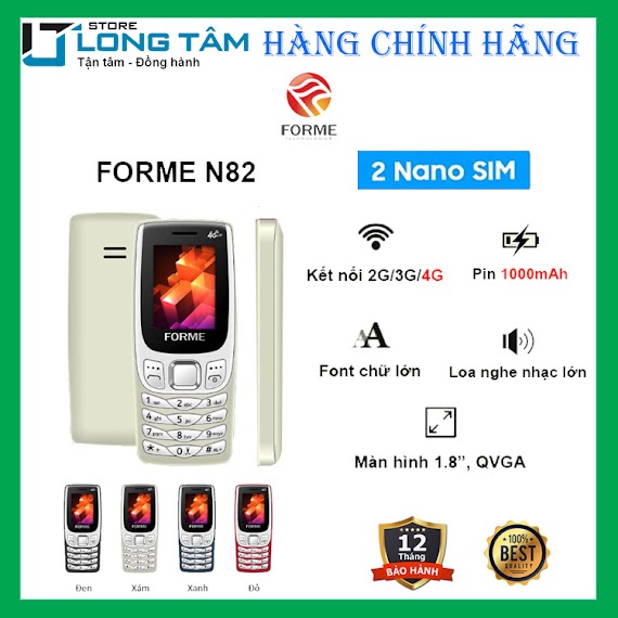 Điện Thoại Di Động Forme N82 4G - Hàng Chính Hãng