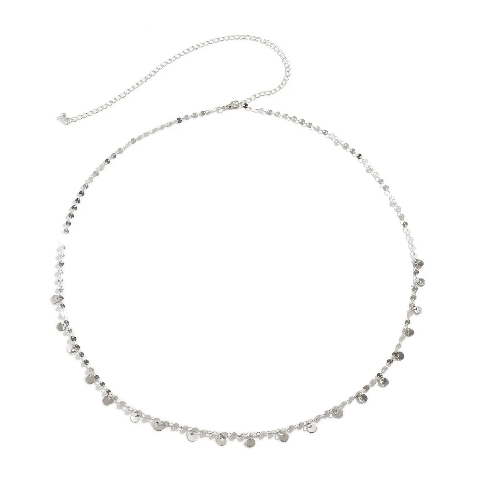 Fashionable Sexy Geometric Sequins Tassel Waist Chain, an eye-catching accessory to elevate your style, perfect for part