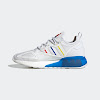 zx 2k boost footwear white/blue/red