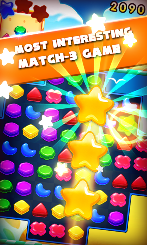 Android application Cookie Star Jam screenshort