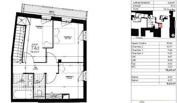 appartement à Paris 20ème (75)