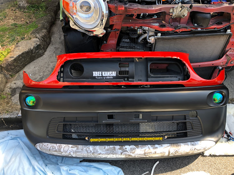 クロスビーのXBEE KANSAI・DIY・バンパー加工・#USDMに関するカスタム事例の投稿画像3枚目