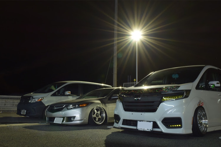 ステップワゴンのRPステップワゴン・仮想USDM・お披露目会！納車おめでとう㊗️・寒すぎたけど楽しかった・イルミネーションと愛車に関するカスタム事例の投稿画像6枚目