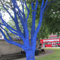 L'albero in blu di 