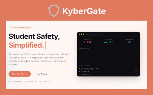 KyberGate — K-12 Web Filter screenshot 1
