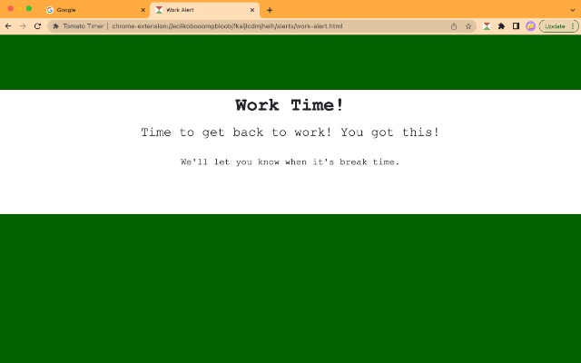 Tomato Timer Chrome Extension Image 5
