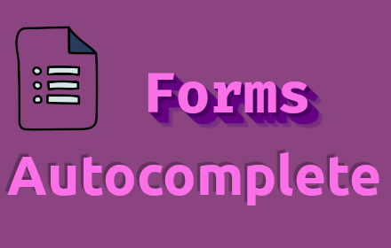 Google Forms Autocomplete small promo image