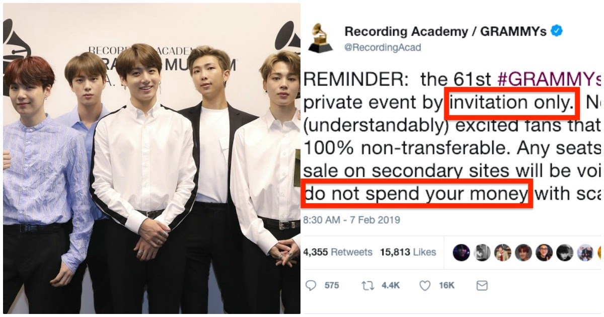 BTS Army React to BTS Losing Grammy Award, Gets #Scammys to Trend