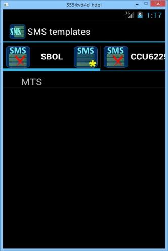 SMS templates