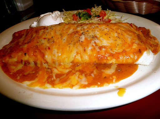 smothered burrito so yummy it is a whole meal all by it's self