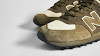 junya watanabe man x new balance suede ml574 khaki & off white