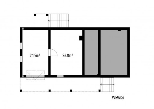 L-103 - Rzut piwnicy