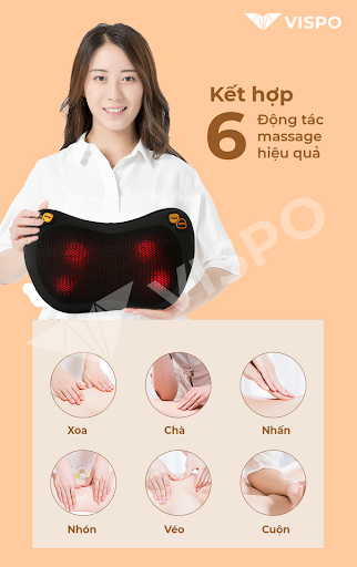 (FREE SHIP) Gối massage VP-G23D