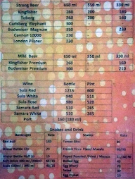 Hotel Saisangam menu 3