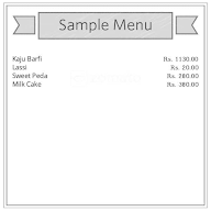 Anand Sweets menu 1