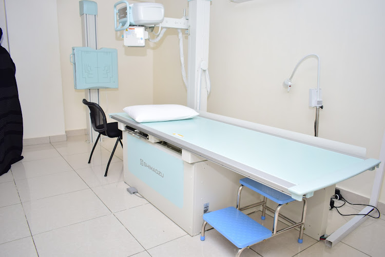 A state-of-the-art modern X-ray machine at Premier Hospital