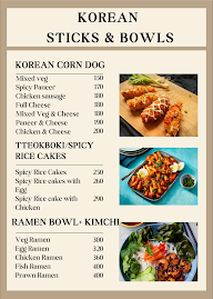 Korean Sticks & Bowls menu 1